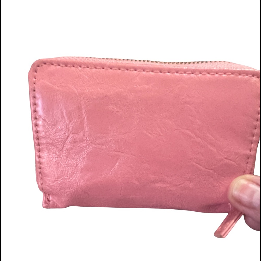 Pink small zipper card holder perfect size